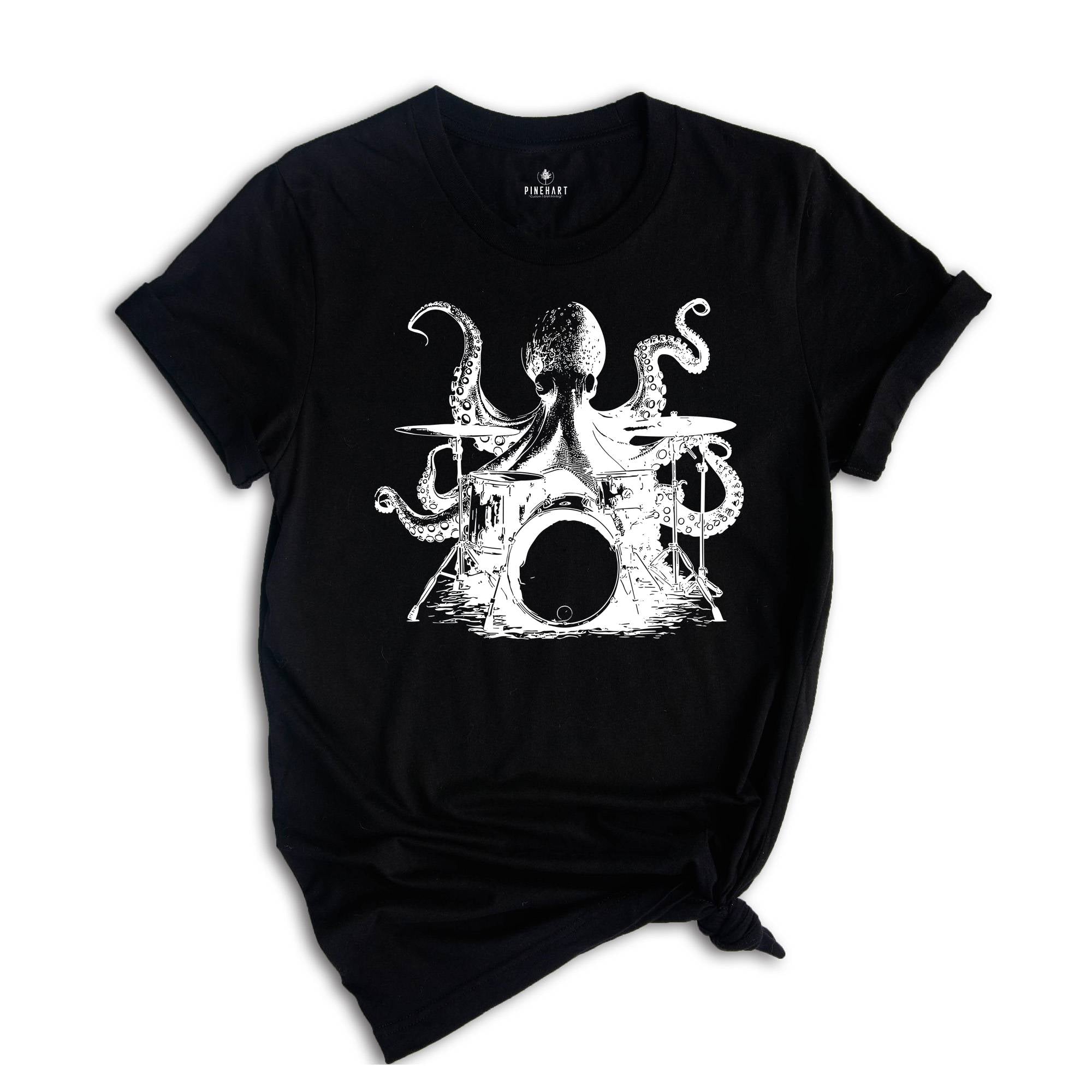 Octopus Drummer Shirt, Drummer Shirt, Drum Player Shirt, Octopus Shirt, Drums Shirt, Funny Octopus Gift, Music Lover Shirt, Funny Drummer