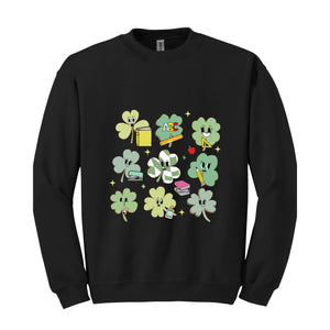 Saint Patrick Teacher Shamrock Sweatshirt, Irish Shamrock Hoodie, Teacher Saint Patrick Sweatshirt, Teacher Appreciation