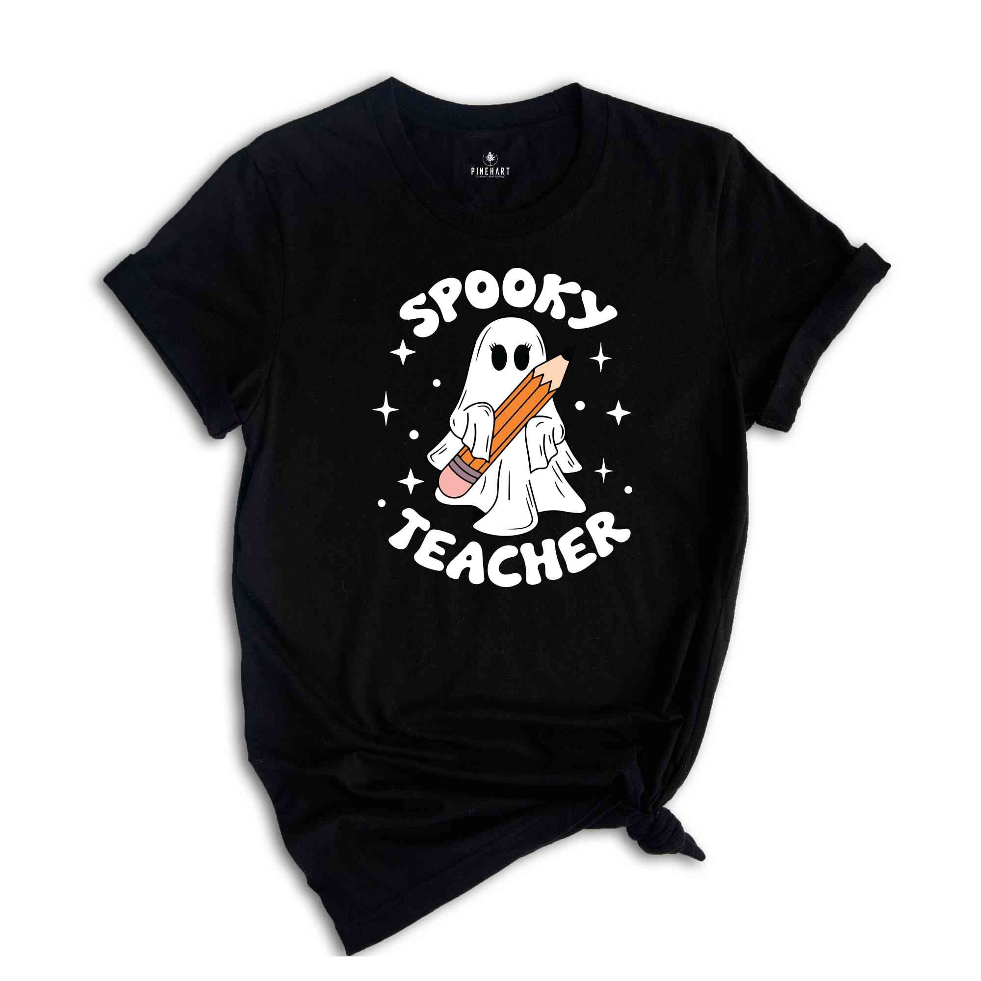 Spooky Teacher Shirt, Halloween Shirt, Cute Ghost Shirt, Spooky Vibes Shirt, Retro Halloween Shirt, Fall Shirt, Spooky Season Shirt