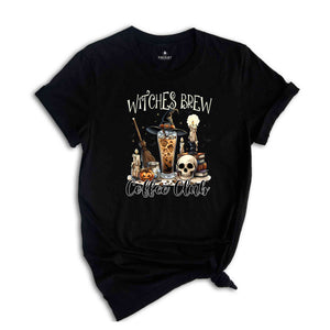 Witches Brew Coffee Club Shirt, Halloween Shirt, Spooky Pumpkin Shirt, Halloween Party Shirt, Halloween Party