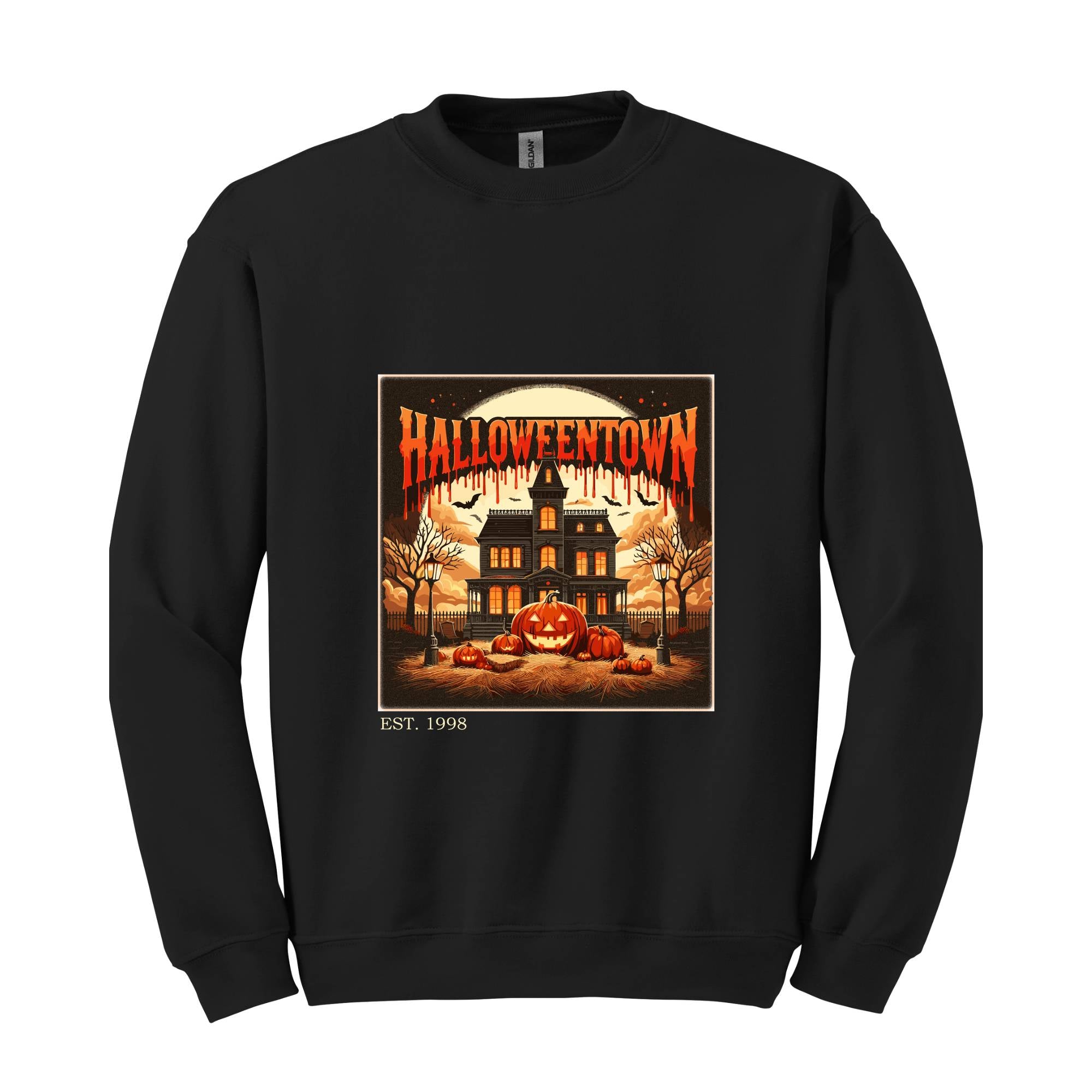 Halloweentown Est 1998 Sweatshirt, Halloweentown University, Retro Halloweentown Sweatshirt, Fall Sweatshirt, Halloween Sweatshirt