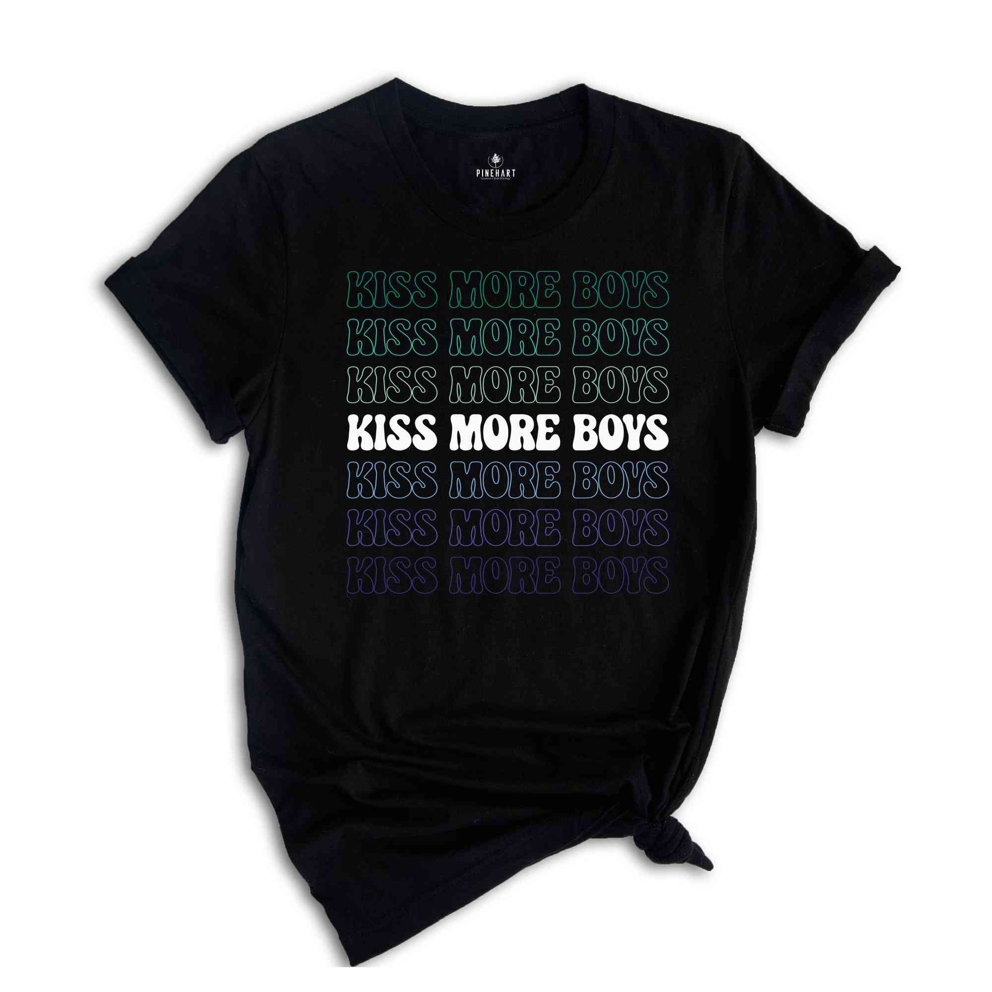 Kiss More Boys LGBT Shirt, LGBTQ Pride Tee, Love Is Love Shirt, Social Justice Shirt, Rainbow Pride Shirt, Pride Ally Tee, Gay Pride Shirt