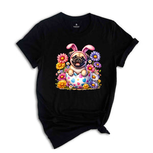 Cute Pug Easter Shirt, Happy Easter Day, Easter Day Shirt, Easter Peeps Shirt, Cute Pug Shirt, Dog Lover Shirt, Dog Owner Gift,