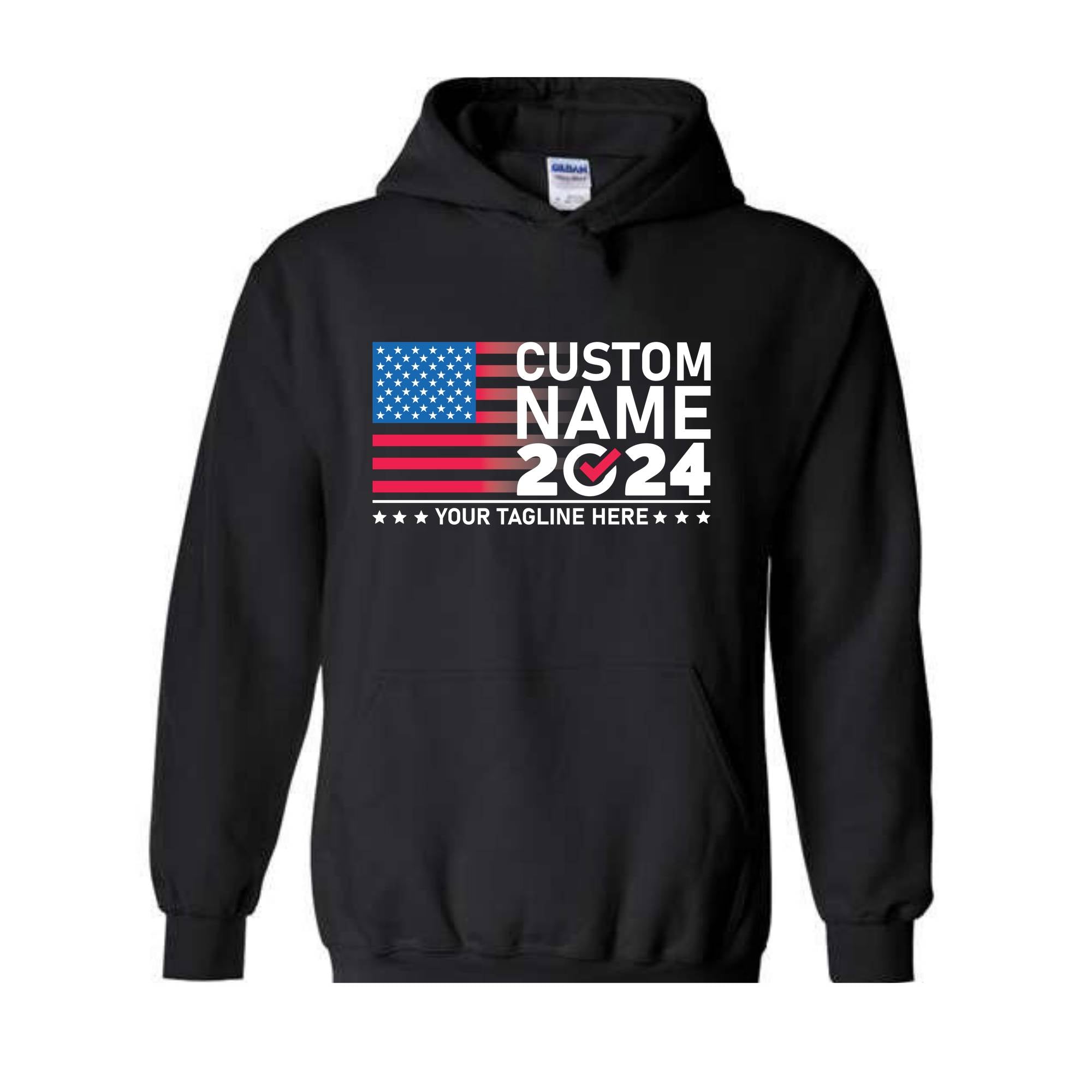 2024 Custom Election Sweatshirt, Election Sweatshirt Customized, Custom Name 2024 Election Sweatshirt, 2024 Election Gift