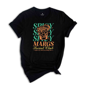 Spicy Margs Social Club Shirt, Summer Shirt, Beach Vacation Shirt, Beach Mode Shirt, Summer Vibes Tee, Margarita Lover Shirt, Summer Vibe