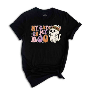 My Cat Is My Boo Shirt, Cute Halloween Shirt, Animal Lover Tee, Halloween Mom Shirt, Cute Halloween Gift, Halloween Cat Shirt