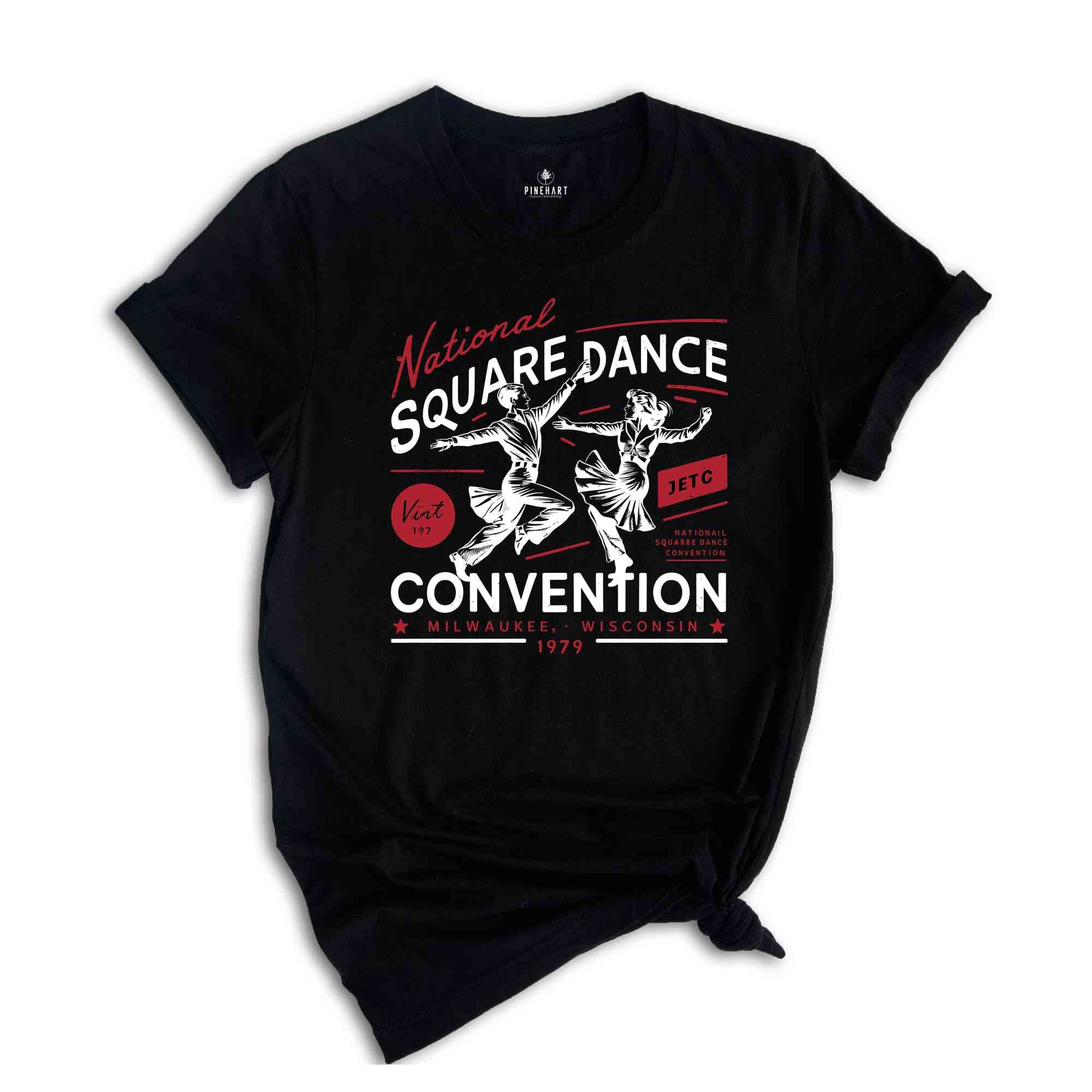 Vintage Style Tee, National Square Dance Convention Tee, 1979 Milwaukee Dance Convention Tee, Vintage Convention, Convention T Shirt