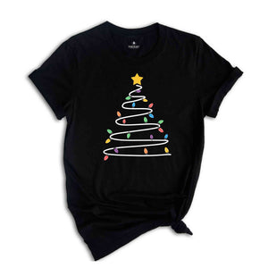 Christmas Light Tree Shirt, Cute Christmas Shirt, Christmas Tree Shirt, Santa Shirt, Light Tree Shirt, Winter Shirt