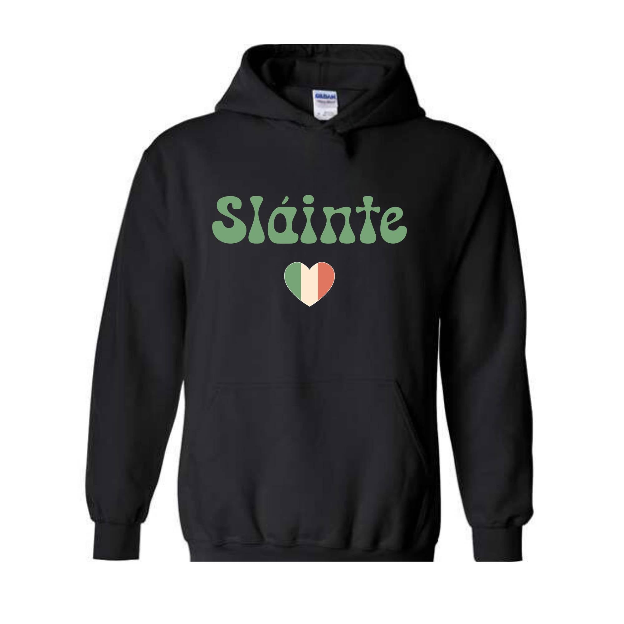 Slainte Hoodie, Luck of the Irish, Irish Hoodie, Irish Clothing, St Patrick's Day Hoodie, Lucky Hoodie, Womens St Patricks