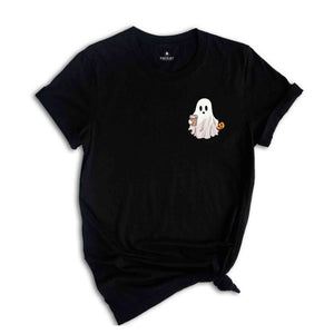 Cute Spooky Coffee Shirt, Womens Ghost Shirt, Spooky Season, Fall Coffee Lover Shirt, Halloween Party Shirt, Funny Ghost Shirts