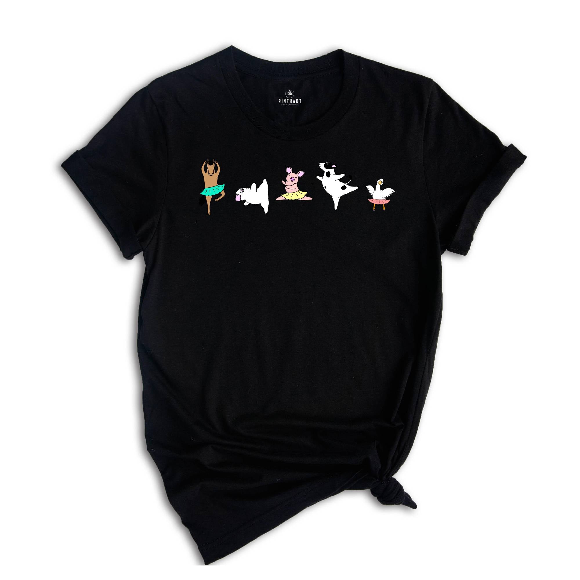 Cute Animal Ballet Shirt, Ballerina Animal Shirt, Cute Ballet Dancer Gift, Baby Ballet Dancer Shirt, Animal Dance Shirt, Ballet Teacher Tee