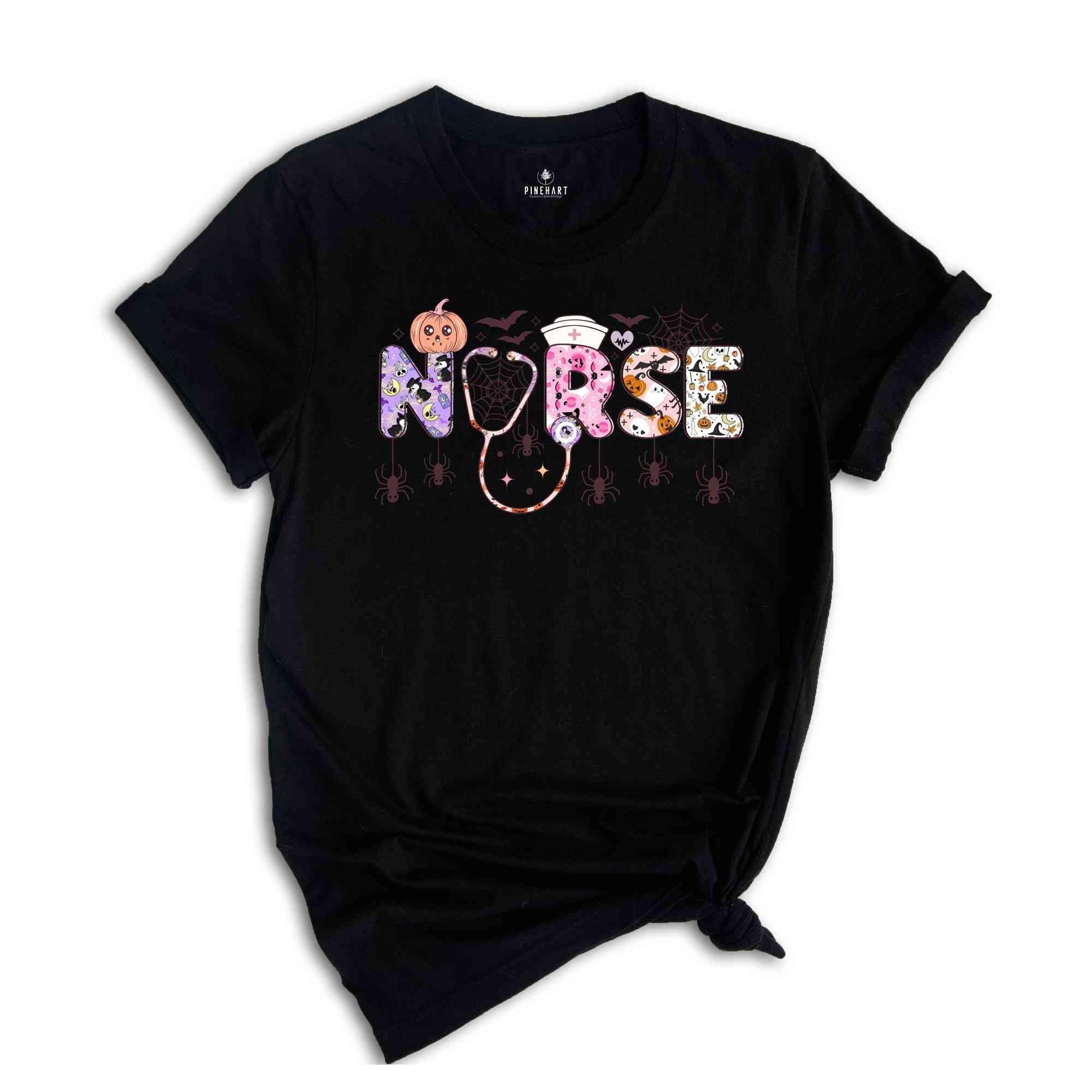 Halloween Nurse Shirt, Nurse Halloween Tee, Nurse Shirt, Halloween Party T-Shirt, Halloween Gift, Nurse Gift, Funny Nurse Shirts