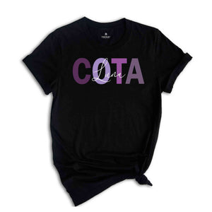 Custom COTA Nurse Name Shirt, Certified Occupational Therapy Assistant Shirt, Custom COTA Graduation Gift, OT Assistant Gift