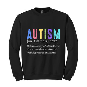 Autism Definition Sweatshirt, Retro Autism Sweatshirt, Autism Mom Sweatshirt, Autism Book lover, Autism Awareness Sweatshirt