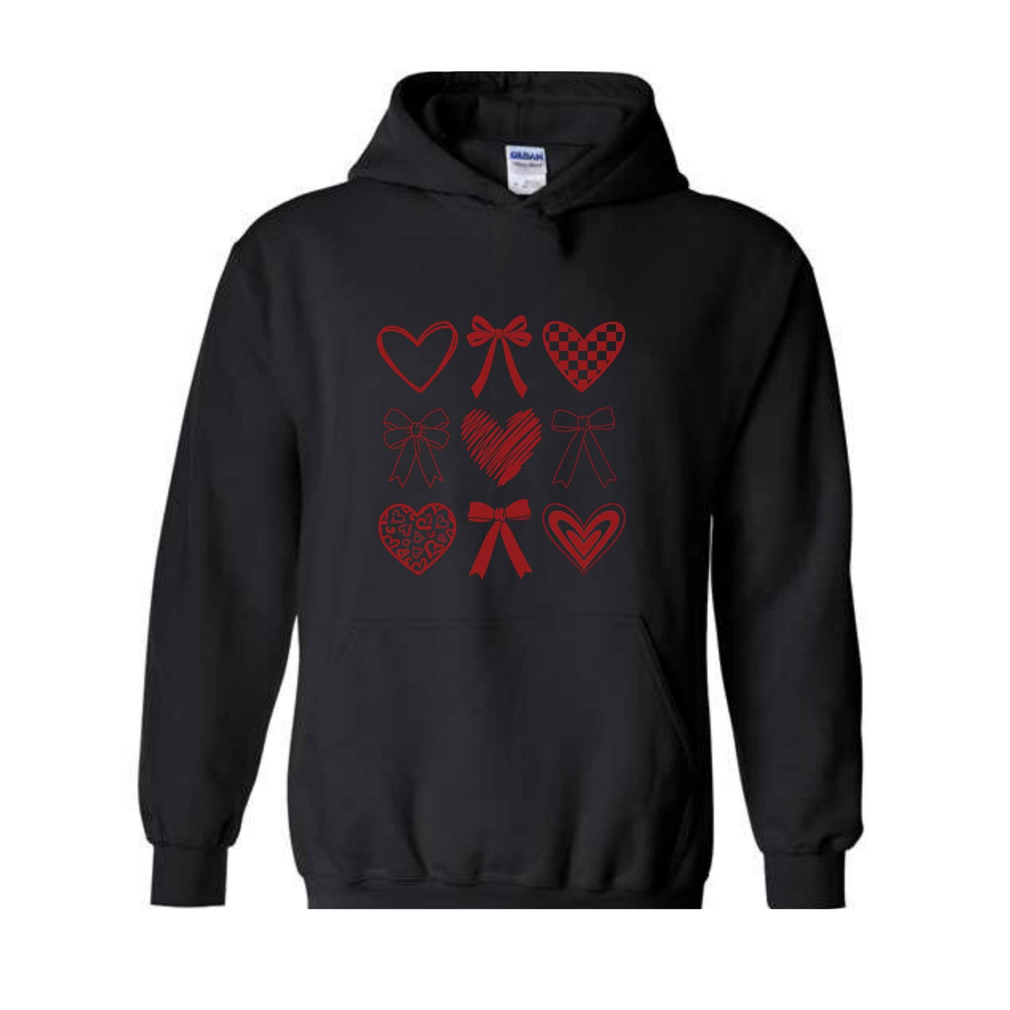 Coquette Valentine Hoodie , Coquette Bow Hoodie , Valentine Bow Sweatshirt, Coquette Valentine Sweatshirt, Valentine Gift