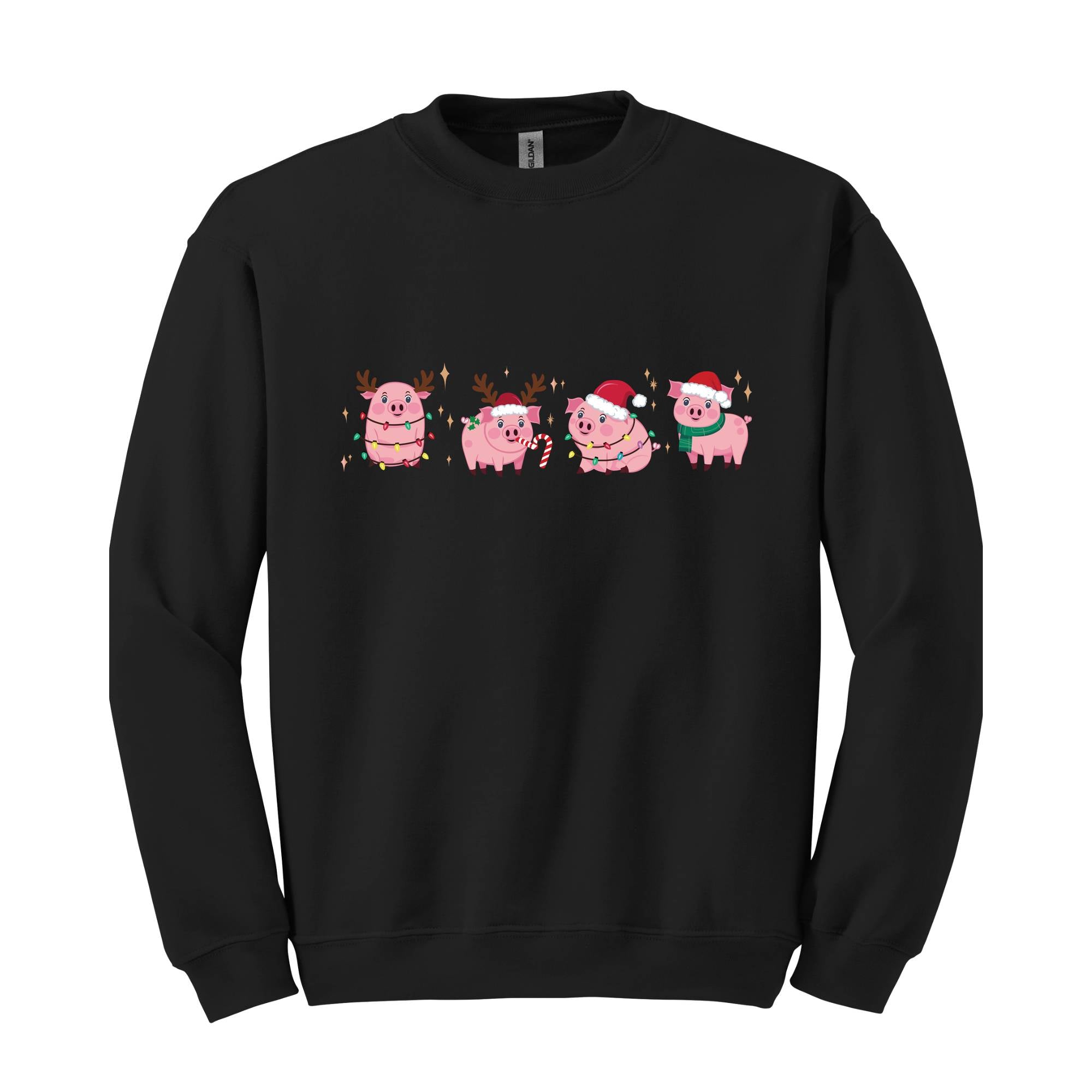 Merry Pigmas Sweatshirt, Christmas Pig Sweater, Christmas Pig Shirt, Pig Lover Gift T-Shirt, Funny Farmer Shirt, Cute Holiday Pig Christmas