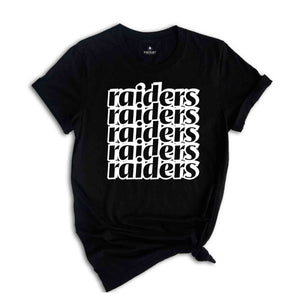 Raiders Written Team Mascot Shirt, Raiders Team Shirt, Raiders Team Spirit Shirt, Raiders Fan Tee, Raiders School Spirit