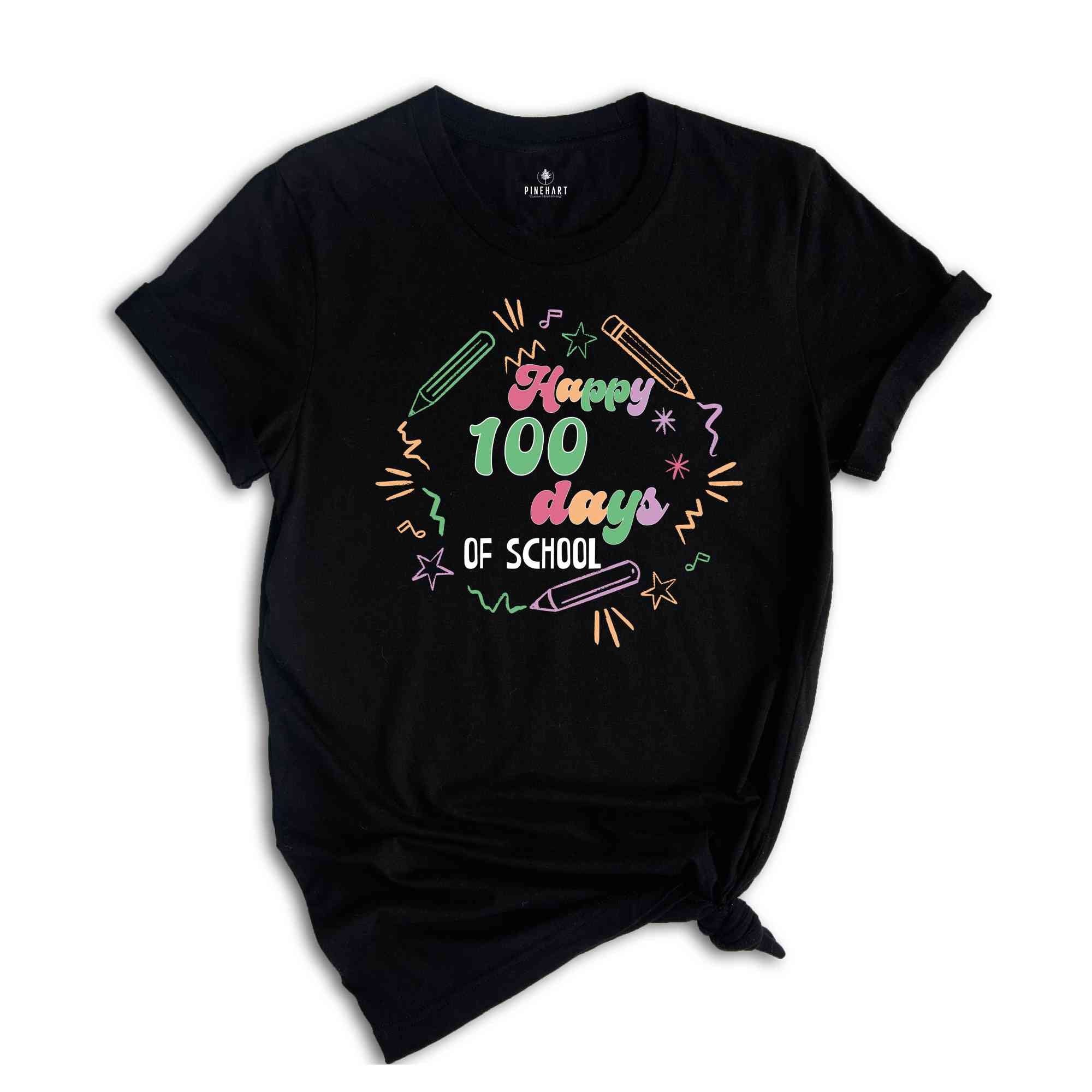 Happy 100 days of school Shirt, Teacher Shirt, 100th Day Of School, Student Shirt, Back to School Shirt, Favourite Teacher Tee