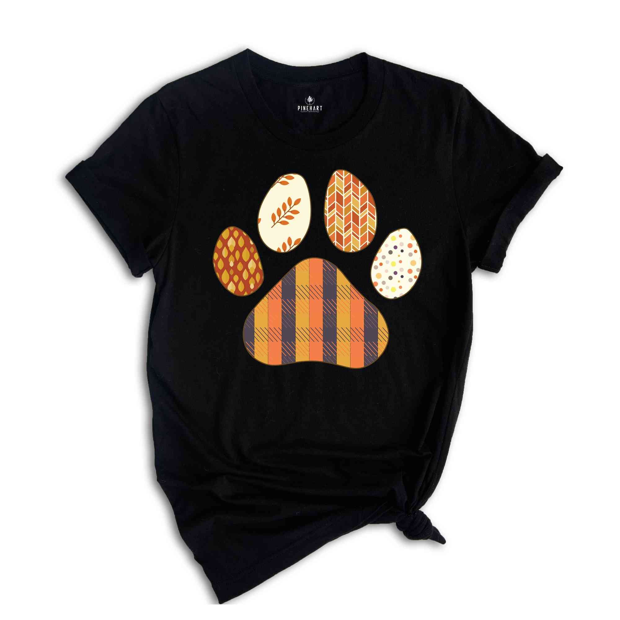 Fall Paws Shirt, Dog Paw Fall Vibes Shirt, Fall Season Shirt, Dog Lover Shirt, Dog Mom Shirt, Happy Autumn Dog Shirt, Paw Thanksgiving Shirt