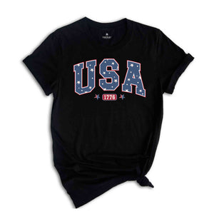 USA Shirt, 1776 Shirt, 4th Of July Shirt, Independence Day Shirt, God Bless America, Patriotic Shirt, Red White And Blue Shirt