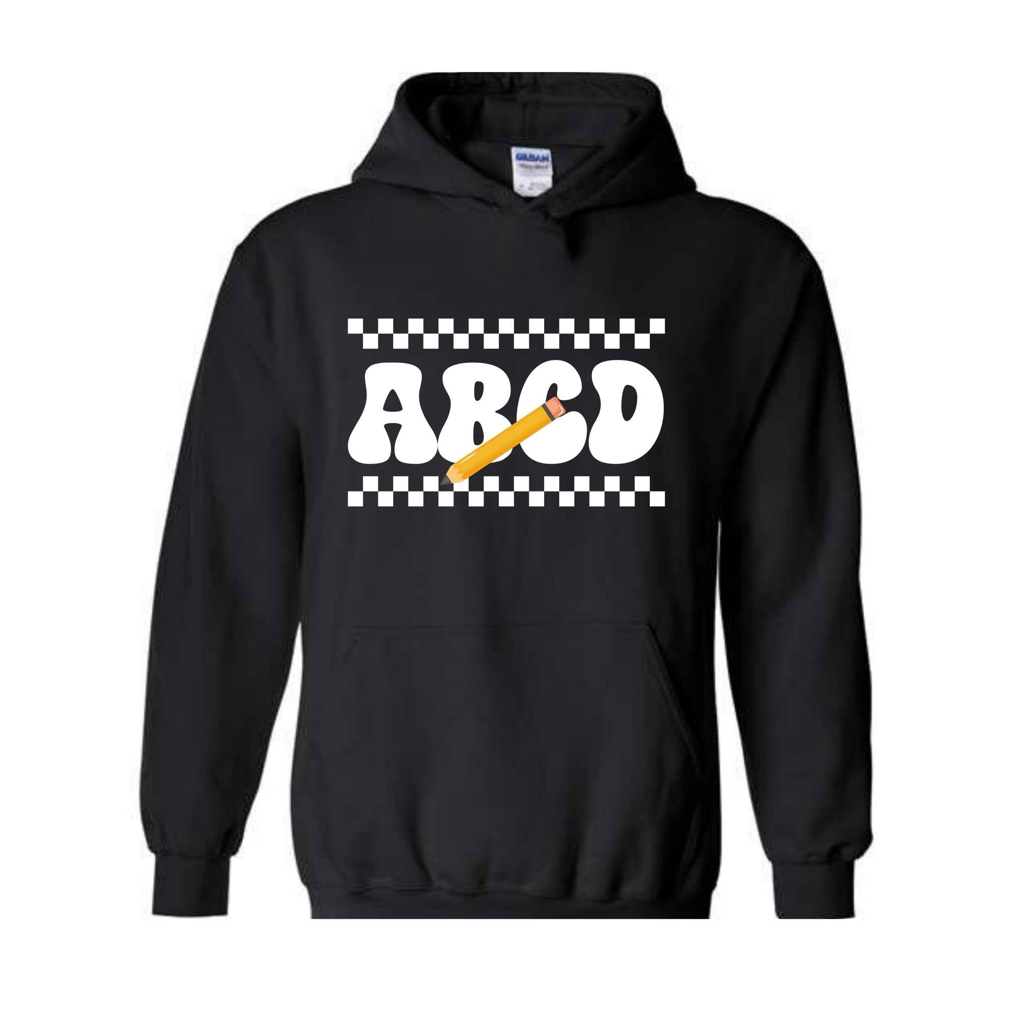 ABCD Teacher Sweatshirt, Kindergarten Teacher Sweatshirt, Teacher Gift Sweater, Teacher Squad Gift Sweatshirt, Teacher Hoodie