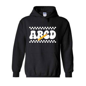 ABCD Teacher Sweatshirt, Kindergarten Teacher Sweatshirt, Teacher Gift Sweater, Teacher Squad Gift Sweatshirt, Teacher Hoodie