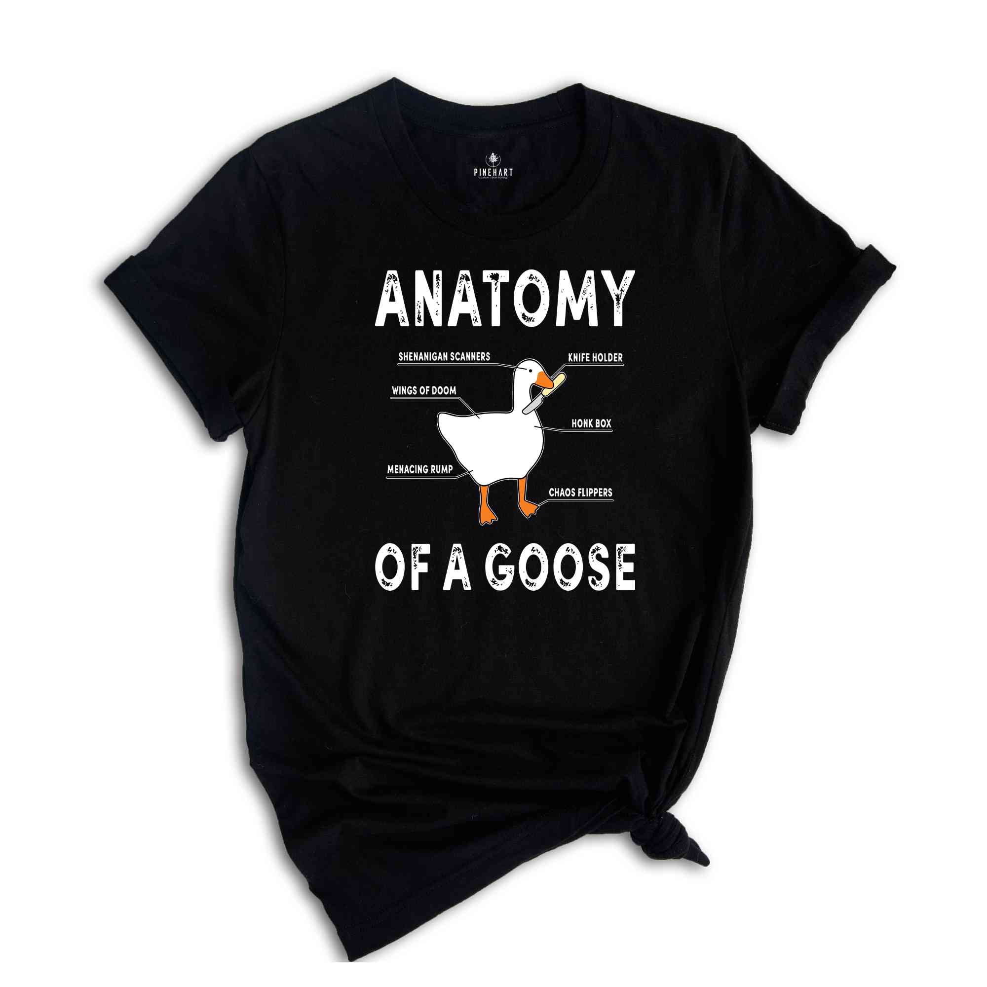 Anatomy of A Goose Funny Duck Shirt, Funny Goose Shirt, Goose Lover Shirt, Funny Bird Shirt, Bonk T-Shirt