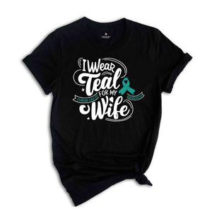 Ovarian Cancer Gift, Cancer Warrior Shirt, Ovarian Cancer Awareness Tee, Cancer Survivor Graphic Tees, Cancer Support TShirt, Gifts for Wife