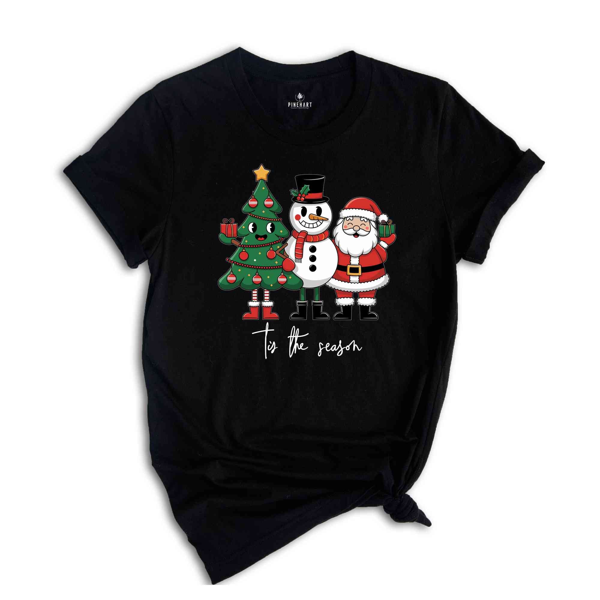 Tis The Season Shirt, Christmas Shirt, Cute Christmas Shirt, Trendy Holiday Tee, Believe Shirt, Santa Shirt, Santa Gifts