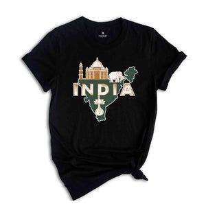 Retro India Shirt, India Travel Shirt, Country Travel Shirt, Shirt For Traveler, Travel Lover Gift, Travel Tee, Trip Shirt