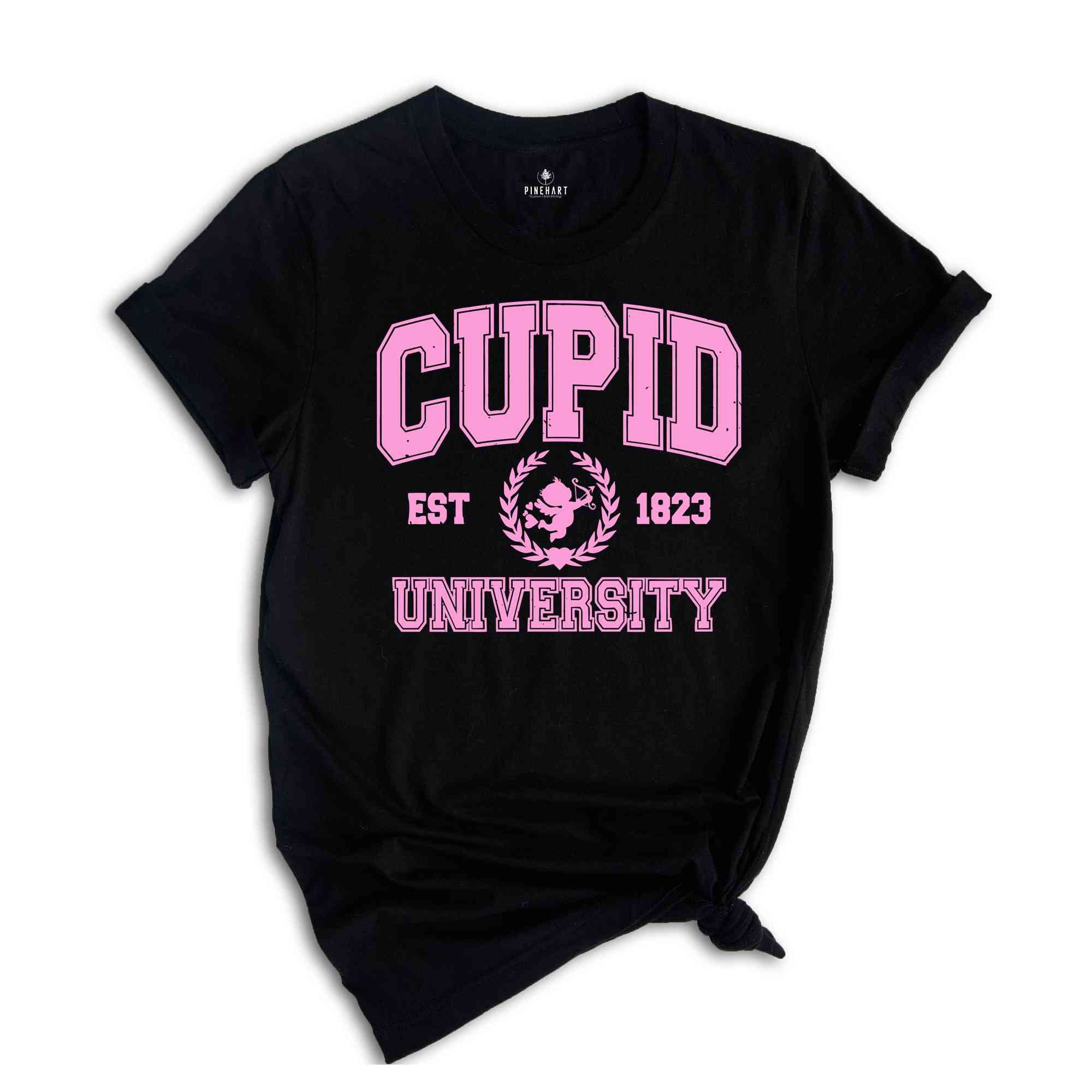 Cupid University Shirt, Valentine Shirt, Funny Valentine's Day, Valentine's Day Shirt, Cupid Vibes, Retro Valentine