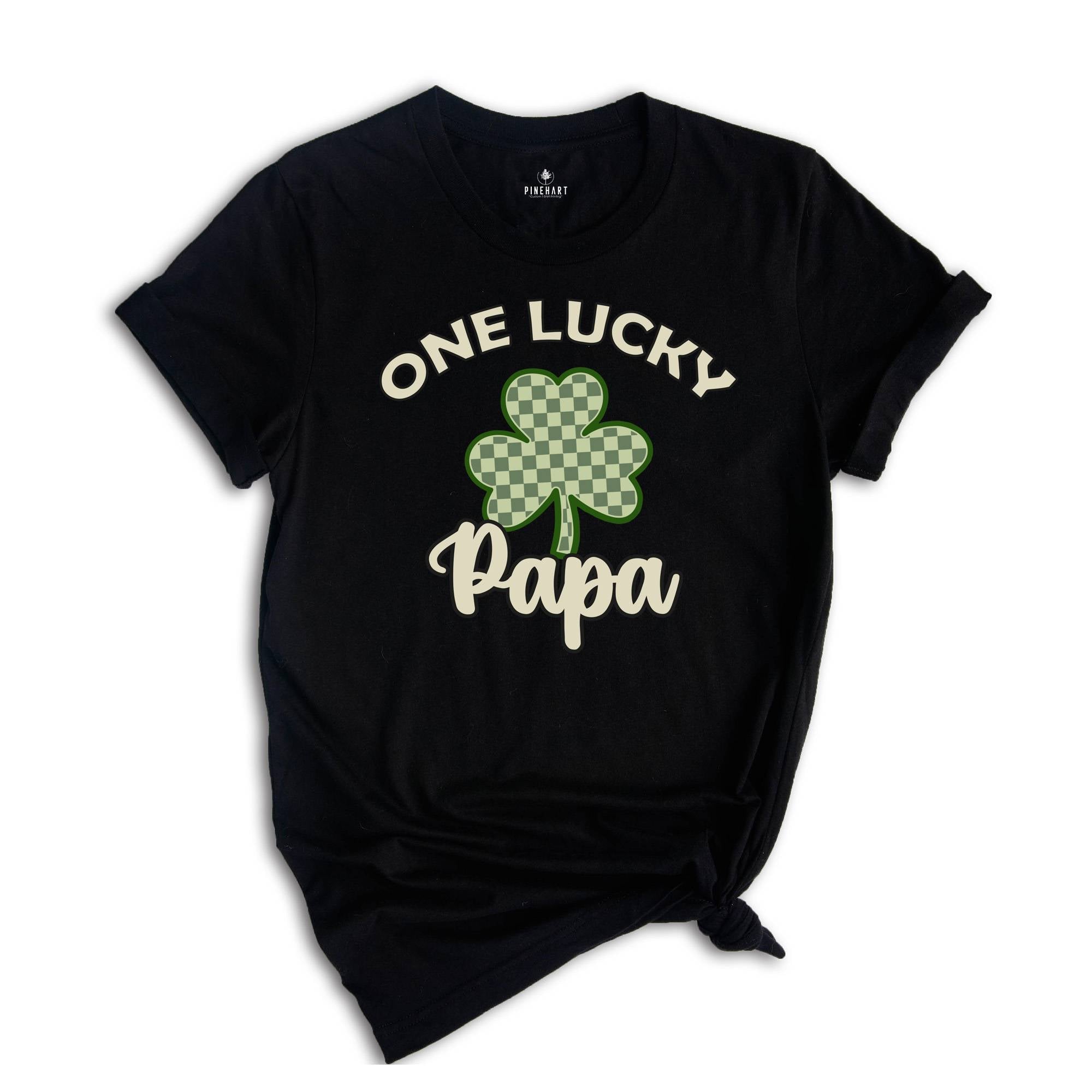 One Lucky Shirt, Custom Text Shirt, Custom Mama Shirt, Clover Shirt, St Patrick's Day Shirt, Gift for Husband, Father Shirt, Cute Mom Shirt