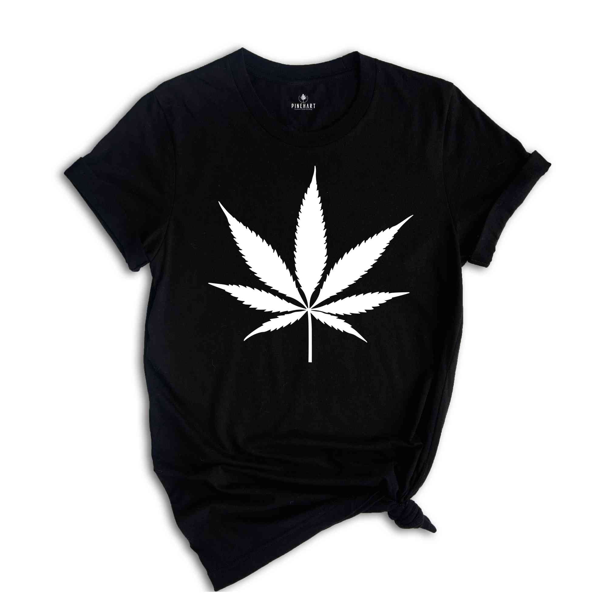 Weed Leaf Shirt, Marijuana Shirt, Stoner Shirt, Weed Pocket Shirt, Botanical Leaf Shirt, Leaf Tshirt, Garden Lovers Tee