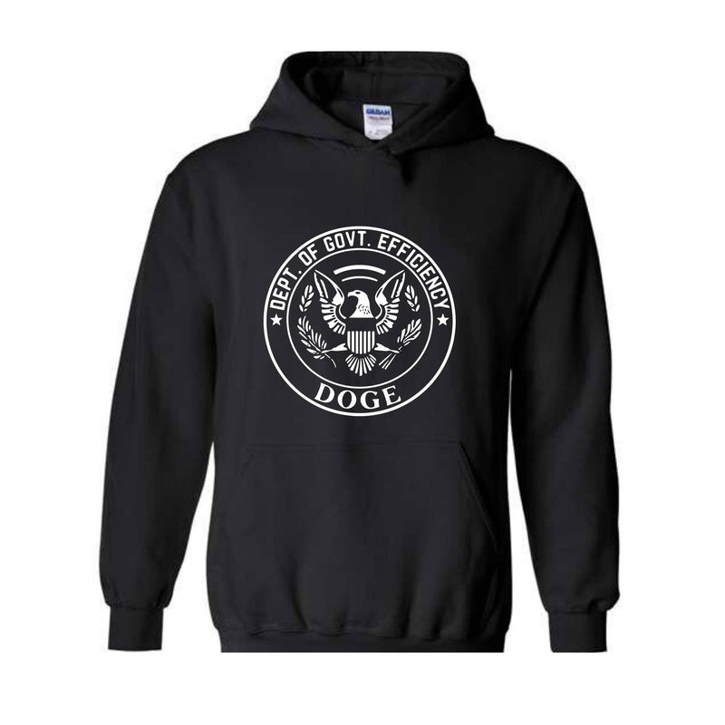 DOGE Department of Government Efficiency Sweatshirt, Funny Trump Hoodie, MAGA 2025, Patriotic Doge Hoodie, Conservative Hoodie, USA Gift