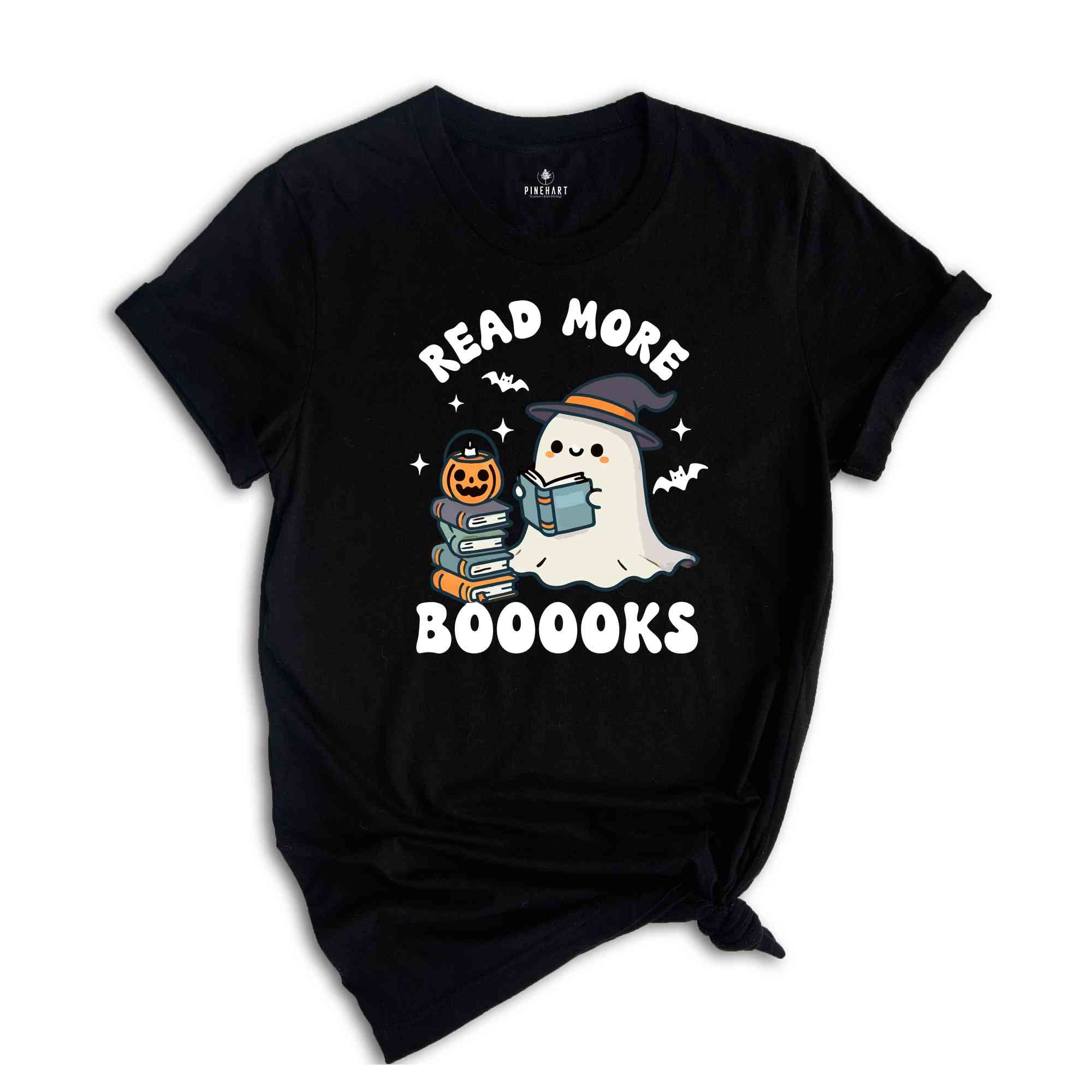 Read More Booooks Shirt, Librarian Shirt, Librarian Halloween, Halloween Ghost Tee, Bookworm Shirt, Spooky Season Shirt, Cute Halloween Tee