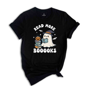 Read More Booooks Shirt, Librarian Shirt, Librarian Halloween, Halloween Ghost Tee, Bookworm Shirt, Spooky Season Shirt, Cute Halloween Tee