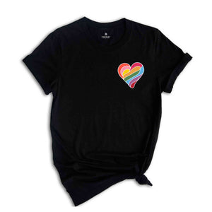 Pocket Lgbtq Heart Shirt, Pride Month Shirt, Pride Shirt, LGBTQ Shirt, Lgbtq Gift Shirt, Lesbian Shirt, Proud Mom Shirt, Lesbian Shirt