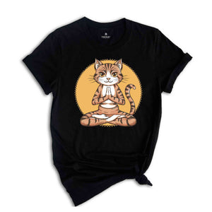 Cat Yoga Shirt, Cute Cat Yoga, Funny Meditation, Yoga Gifts, Cat Lovers Shirt, Cat Gift, Meditation Shirt, Namaste Shirt