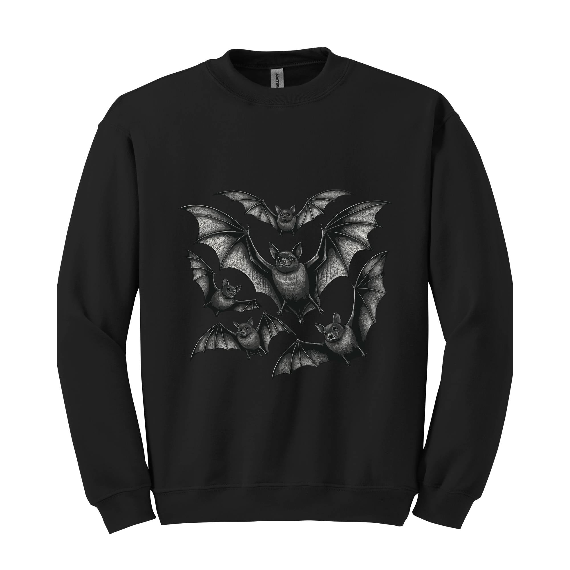 Bat Sweatshirt, Halloween Sweatshirt, Vintage Gothic Vampire Bat Sweatshirt, Spooky Season Sweatshirt