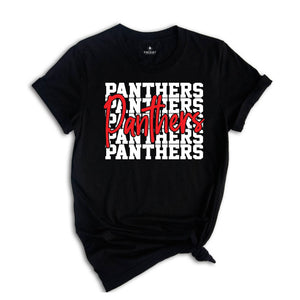 Team Mascot Back to School Shirt, Panthers Team, Panthers Team Spirit Shirt, Panthers Fan Shirt, Panthers School Shirt