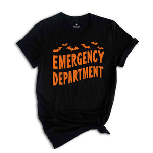 Emergency Department Halloween Shirt, ER Nurse Shirt, Emergency Medicine ER Tech ED Trauma Nurse Er Department Nurse Tshirt