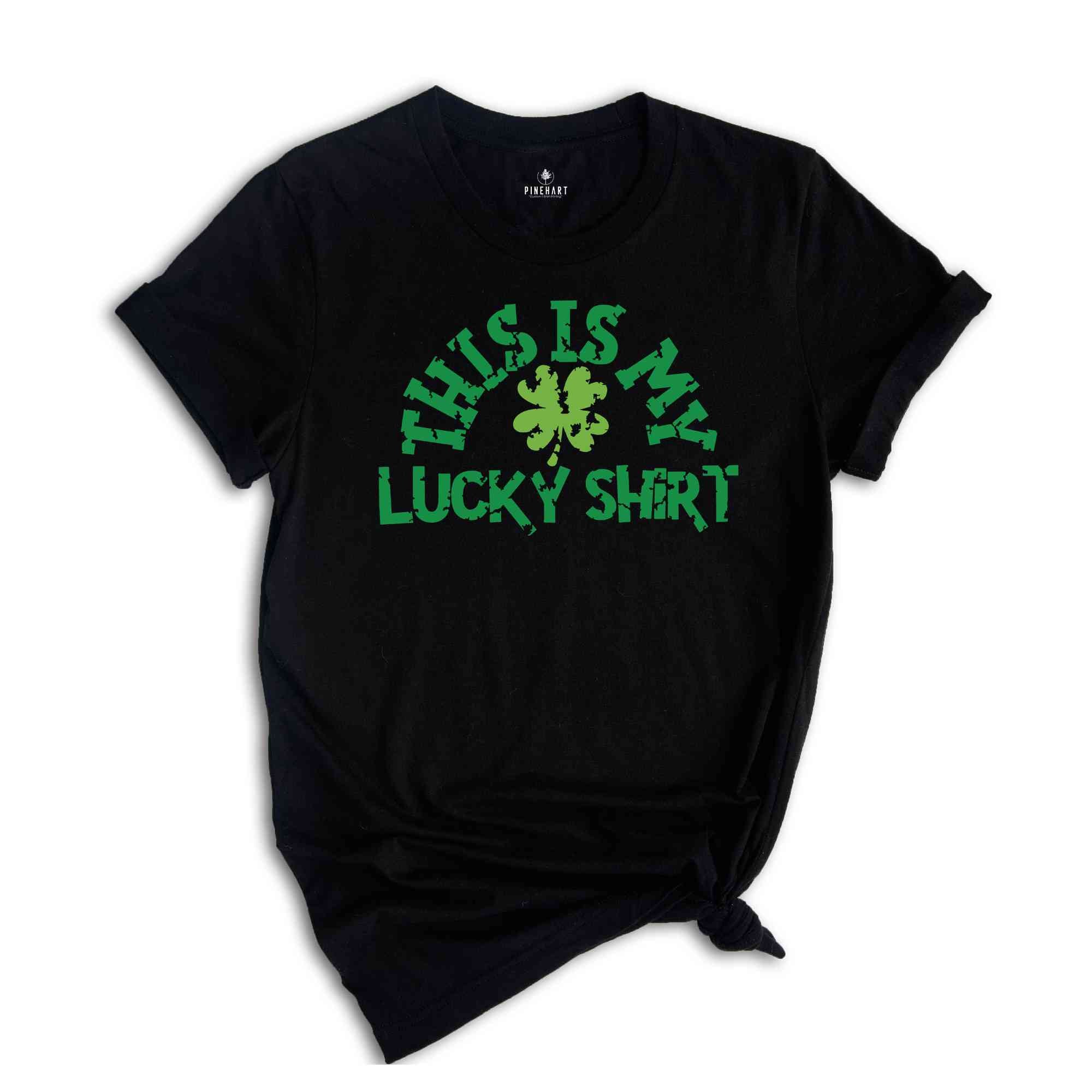 This is My Lucky Shirt, Shamrock T-shirt, Four Leaf Clover T-shirt, St Patricks Day Sweatshirt, Patty's Day