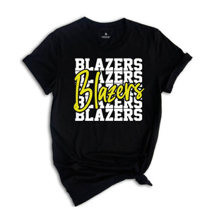 Team Mascot Shirt, Blazers Team Shirt, Blazers Football Shirt, Blazers Fan Shirt, Blazers School Shirt, Blazers School Spirit