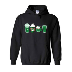 St. Patrick's Coffee Sweatshirt, Lucky Latte Hoodie, St Patrick's Day Hoodie, Funny St Patrick's Day Hoodie, Shamrock Hoodie, Lucky Hoodie