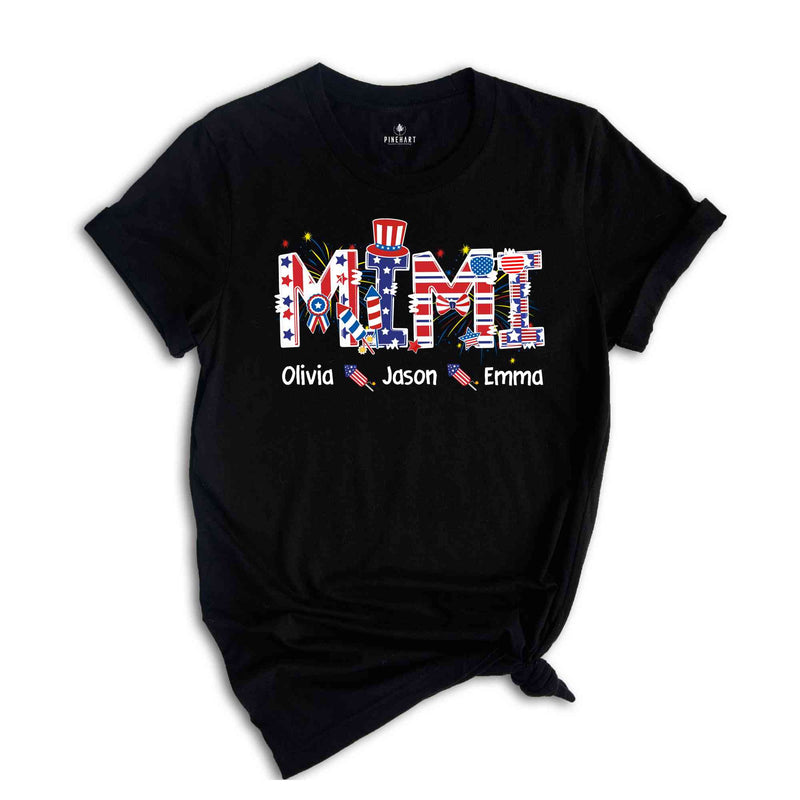 Custom Mimi Shirt, Custom 4th Of July Shirt, Republican Shirt, Custom Names, Independence Day Shirt, Gift For Mimi, Personalized Mimi Shirt