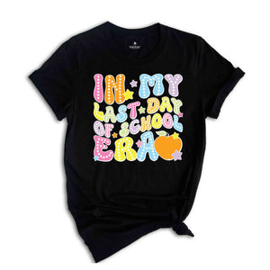 In My Last Day Of School Era Kids Shirt, Kindergarten Shirts, Schools Out Toddler Tee, Elementary School Shirt