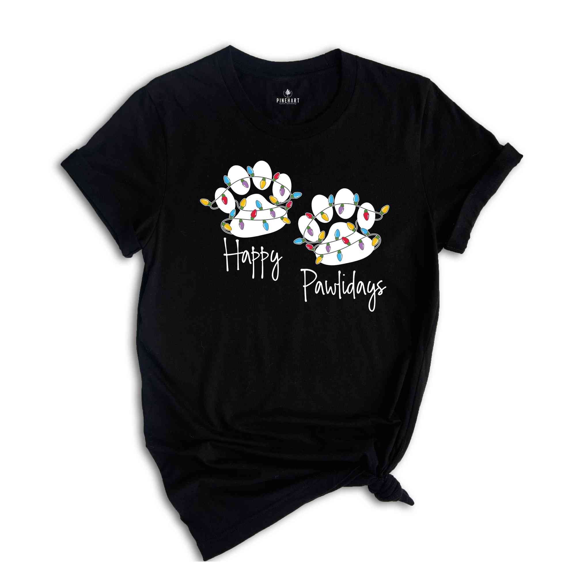 Happy Pawlidays Shirt, Dog Lovers Christmas, Xmas Paw T-Shirt, Cute Christmas Shirt, Animal Lover Shirt, Dog Mama Shirt