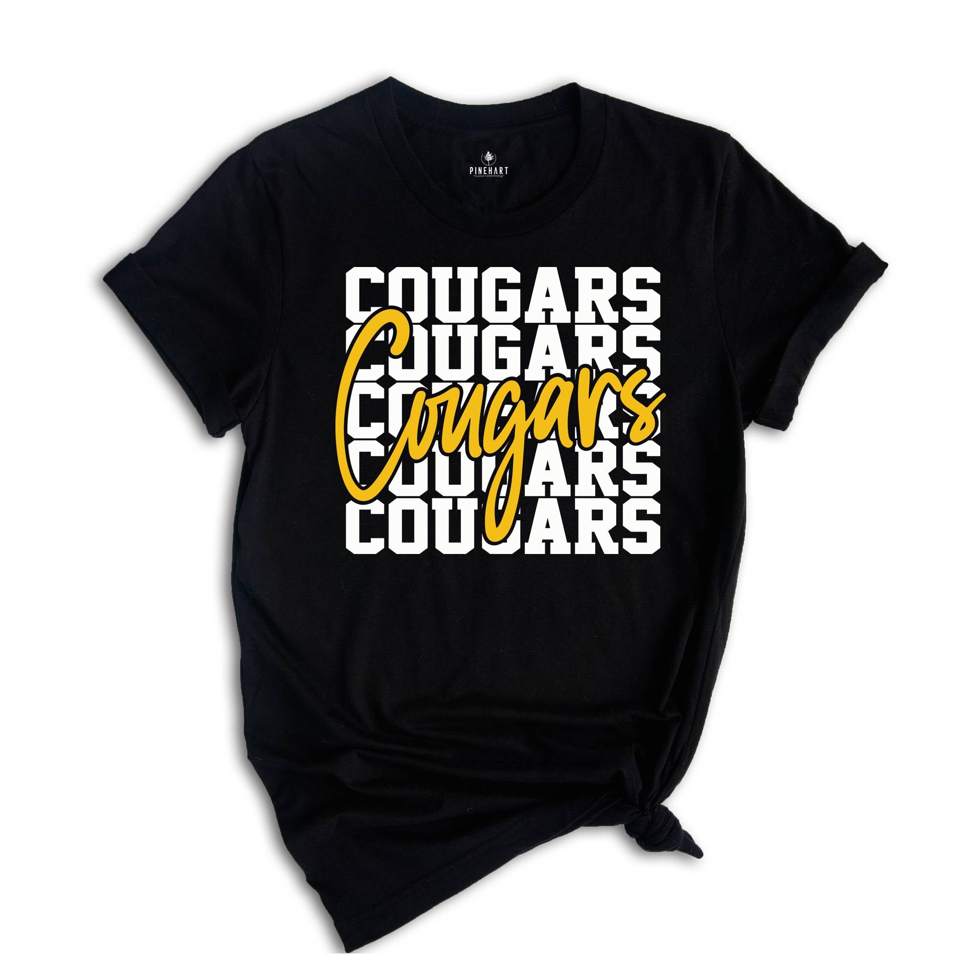 Team Mascot Cougars Team Shirt, Cougars Team Spirit Gift, Cougars Fan Shirt, Cougars School Shirt, Cougars School Spirit