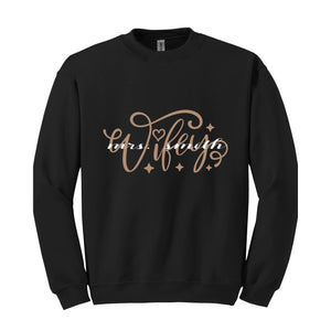 Custom Wifey Sweatshirt With Anniversary Date, Custom Mrs Shirt With Wedding Date, Personalized Bride Hoodie, Custom Wedding Gift