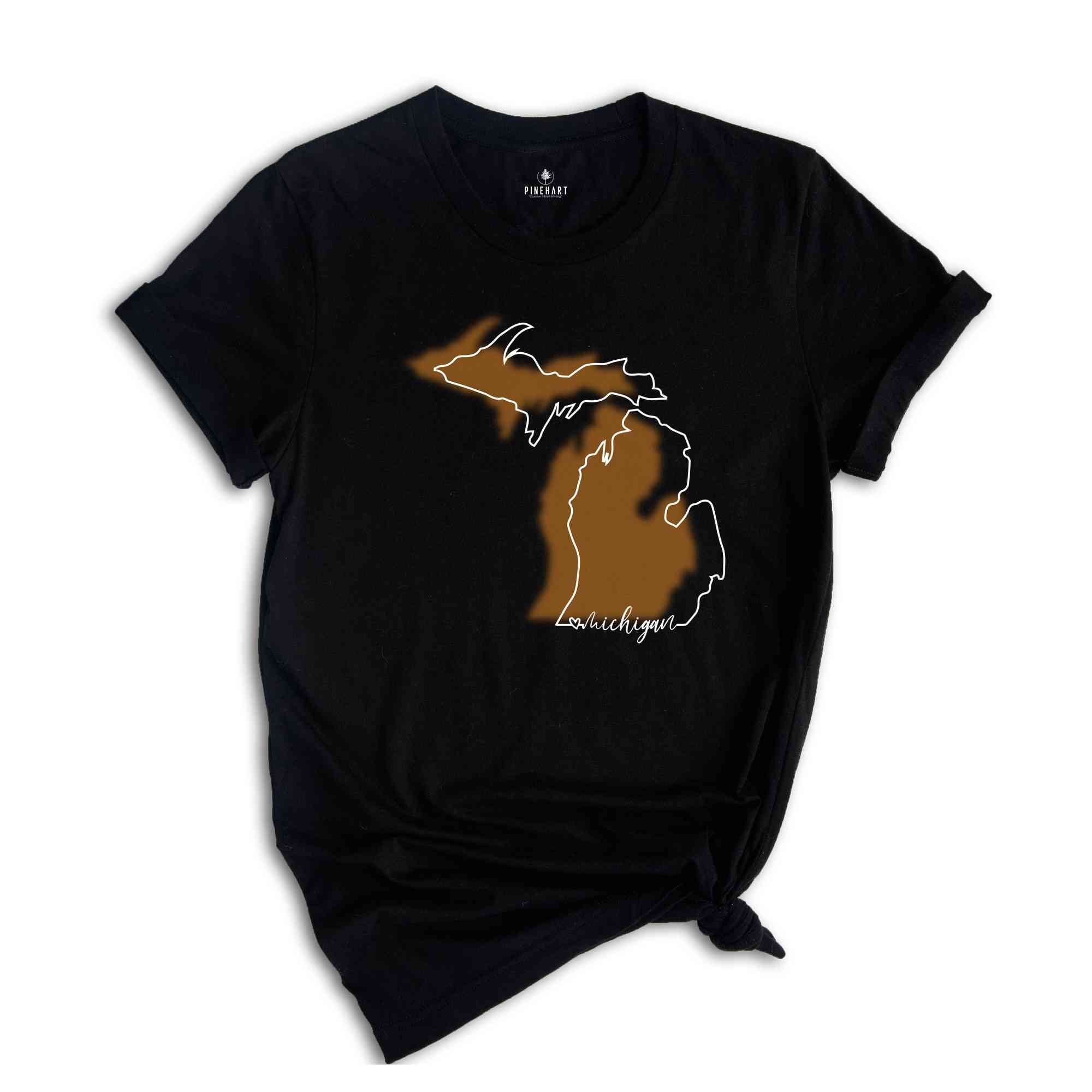 Michigan State Shirt, Michigan Map T-Shirt, Travel Gift Tee, Family Reunion Shirt, Michigan Sweatshirt, Michigan Lover Shirt,